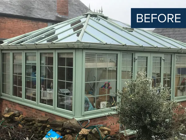 Before Conservatory Transformation in only 5 days