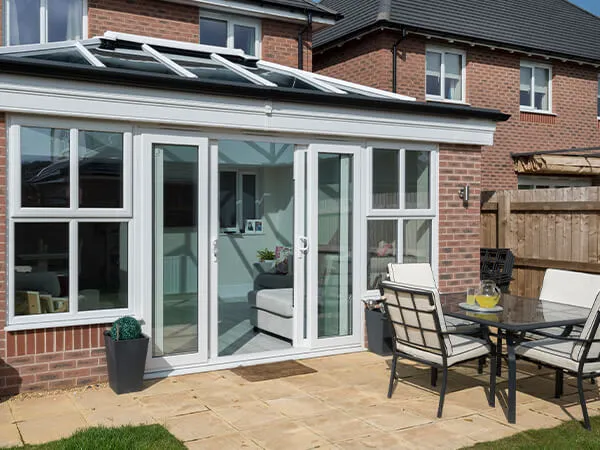 Patio door in orangery