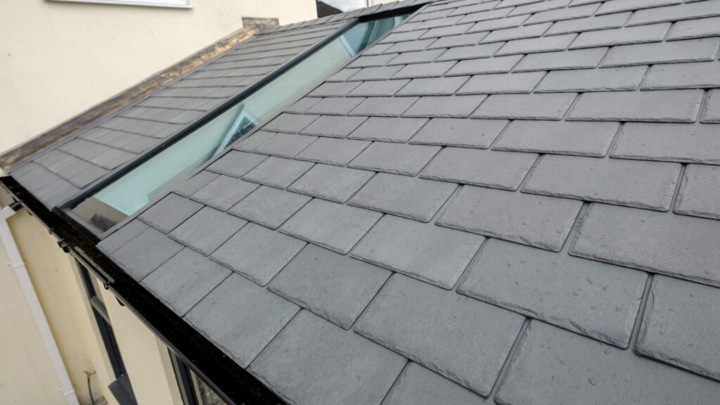 Modern Tiled Tiled Roof Extension Roof Detail