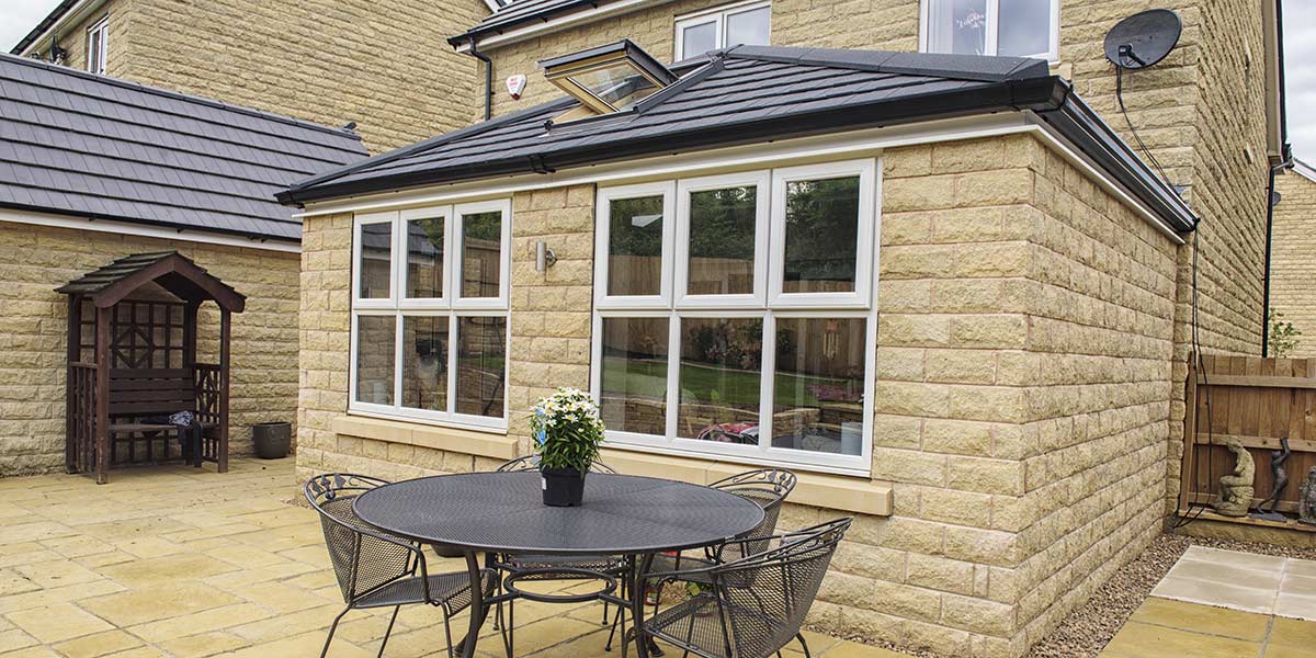 Stone Built Orangery with Tiled Roof